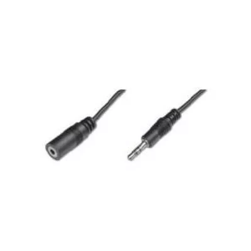 Wentronic Goobay 3,5 mm lizdo ilginimo laidas, juodas, 5 m - 3,5 mm kištukas (3 kontaktų, stereo) > 3,5 mm lizdas (3 kontaktų, stereo)