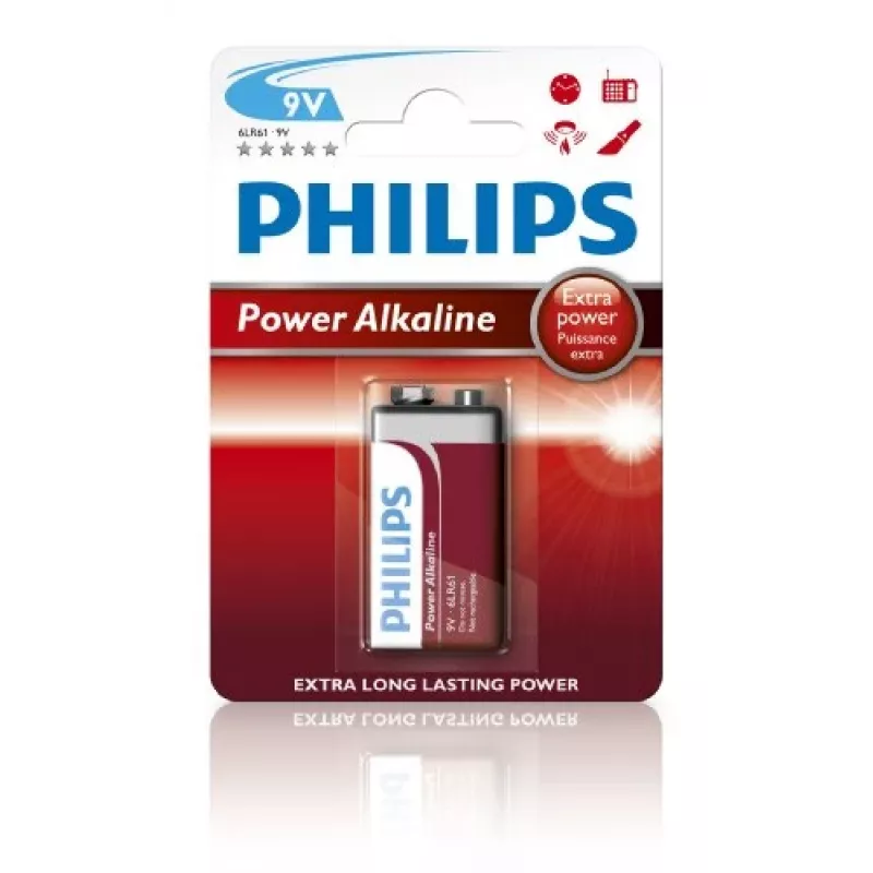 Philips PowerLife šarminė baterija 9V (6LR61P1B/10)