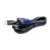 TRENDnet TK-CU10 – KVM kabelis – USB A tipo, 4 kontaktų, HD-15 (M) – HD-15 (M) – 3,1 m – juodas