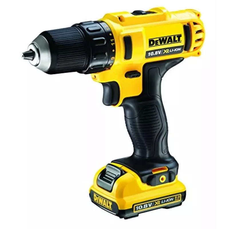 DeWALT DCD 10.8V belaidis gręžtuvas-suktuvas su raktuojamu griebtuvu, Li-Ion, Euro kištukas