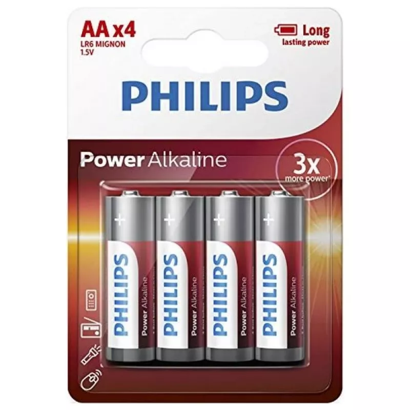 Vienkartinė baterija Philips Power Alkaline LR6P4B/10