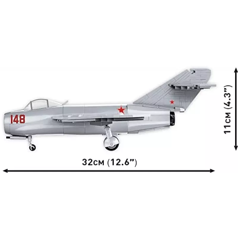 COBI Historical Collection Korėjos karas MiG-15 NATO kodas Fagot Sovietinis reaktyvinis lėktuvas