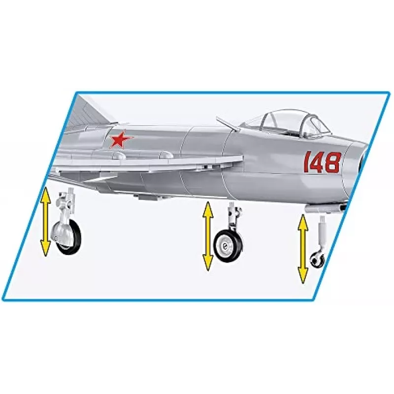 COBI Historical Collection Korėjos karas MiG-15 NATO kodas Fagot Sovietinis reaktyvinis lėktuvas