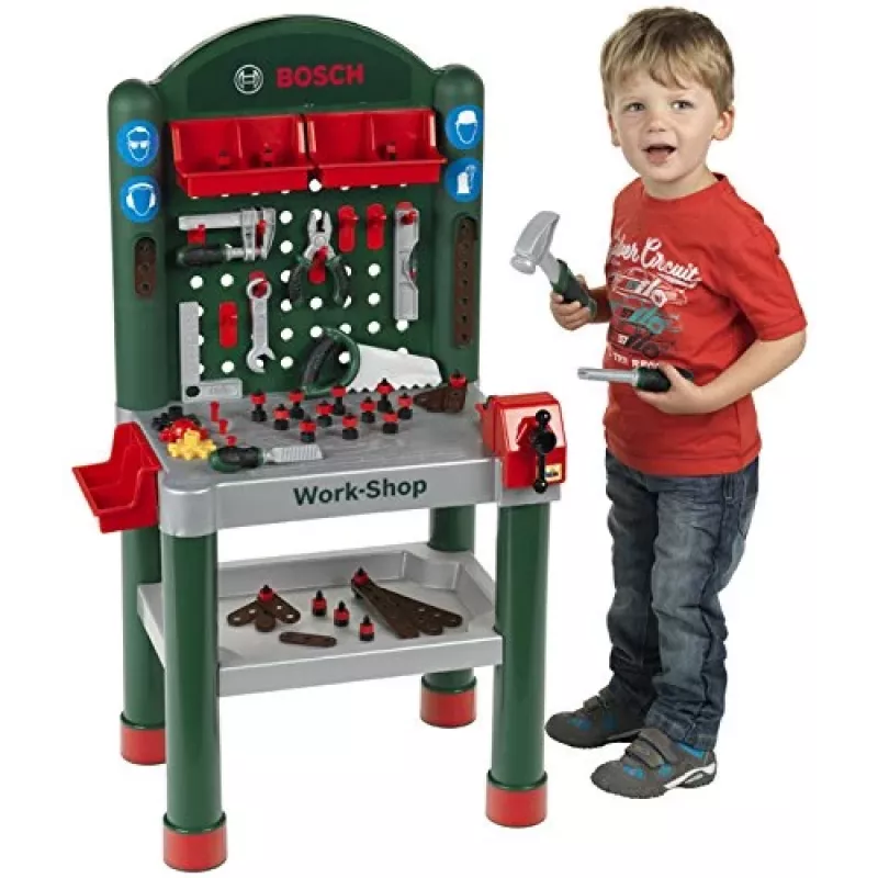 Klein Toys Bosch Werkbank (8320) – Vaidmenų žaidimų darbastalis vaikams