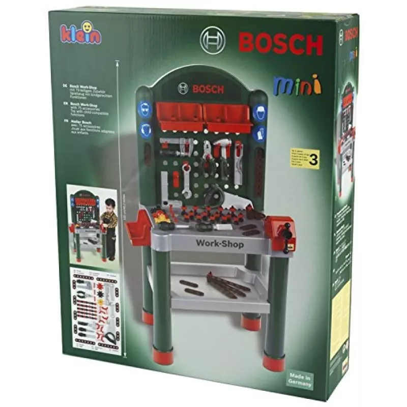 Klein Toys Bosch Werkbank (8320) – Vaidmenų žaidimų darbastalis vaikams