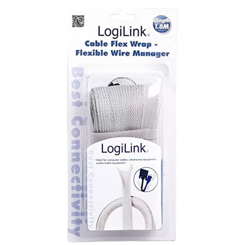 LogiLink KAB0007 kabelio raištis pilka