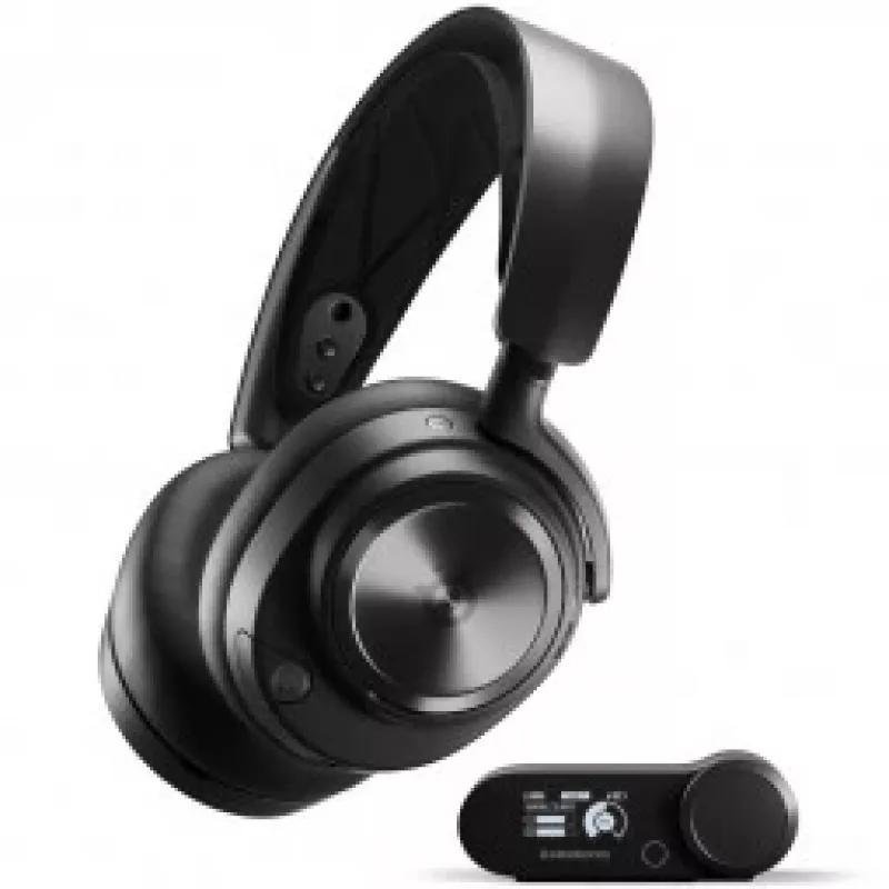 Ausinės Steelseries Arctis Nova Pro Wireless lankeliu žaidimams Bluetooth juodos
