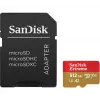 „SANDISK Extreme“ „MicroSDHC“ atminties kortelė 512 GB, UHS-I A1 V30 U3 10 klasė, skaitymas 190 MB/s, rašymas 130 MB/s, su SD adapteriu