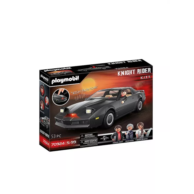Playmobil 70924 Knight Rider – KI.T.T. automobilis vaikams iš filmų ir TV programos. Modeliniai automobiliai iš TV serialo Knight Rider. Kolekcinis TV modelis