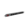 LANBERG PDU-04E04I-0200-BK 1U horizontalus maitinimo skirstytuvas, 4× C13, 16 A, 220–250 V, 2 m