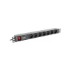 LANBERG PDU-07E-0200-IEC-BK PDU 1U 10A 7 lizdai French 2m Juoda