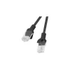 Lanberg PCU5-10CC-1000-BK tinklo kabelis 10 m Cat5e U/UTP juodas