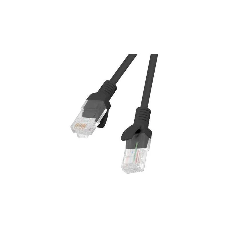Lanberg PCU5-10CC-1000-BK tinklo kabelis 10 m Cat5e U/UTP juodas