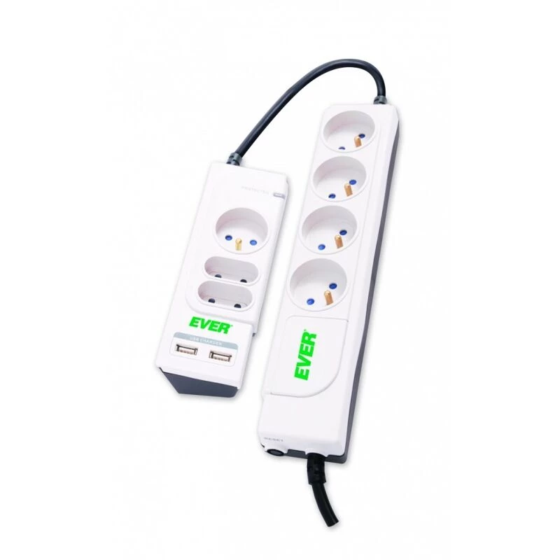 EVER OFFICE PLUS 7 SORTIE(S) CA 250 V baltas apsauginis filtras