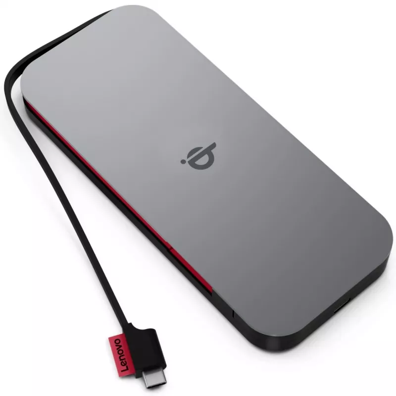 Lenovo 40ALLG1WWW nešiojamas maitinimo bankas 10000 mAh Ličio jonų su belaidžiu įkrovimu Juoda