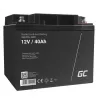 UPS baterija Green Cell AGM22 – sandarus švino rūgšties akumuliatorius 12V 40Ah (VRLA), 170×165×197 mm, 12,1 kg