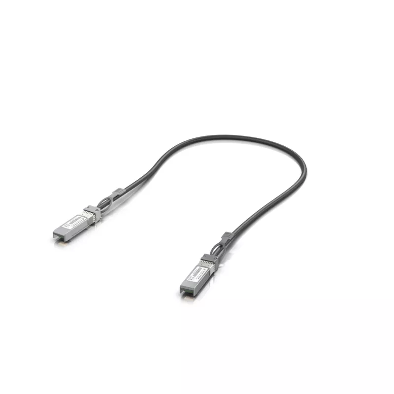 Ubiquiti UACC-DAC-SFP28-0.5M tiesioginio prijungimo varinis kabelis, juodas