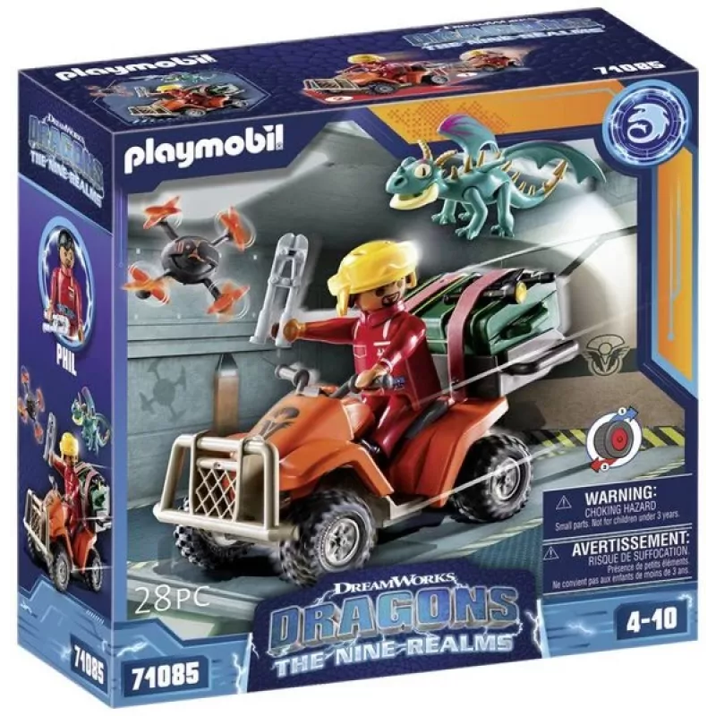 Žaislų rinkinys Dragons the Nine Realms Icaris Quad Set Playmobil 71085