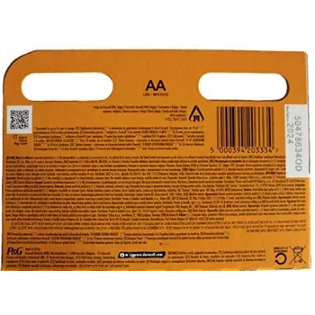 Duracell AA šarminė baterija 12 vnt