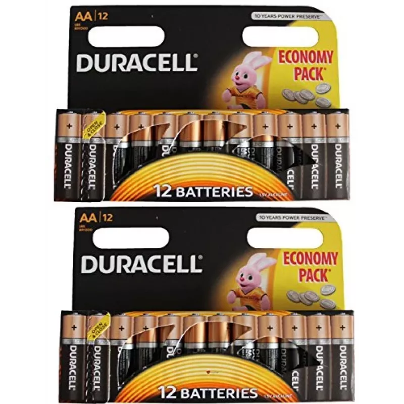 Duracell AA šarminė baterija 12 vnt
