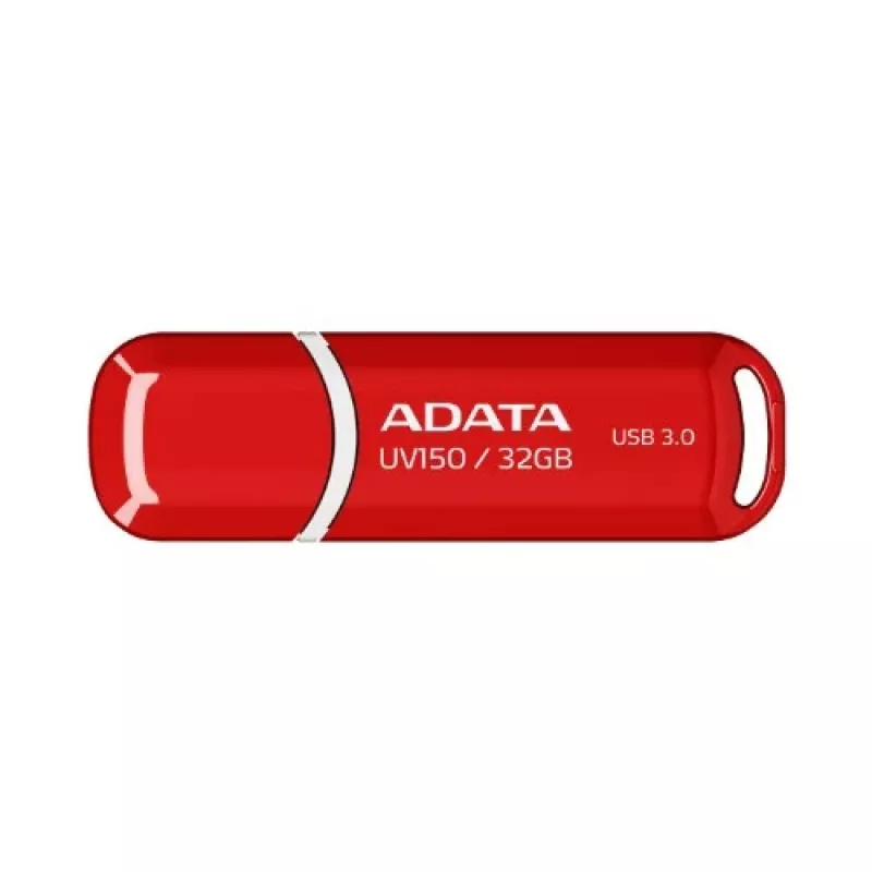 USB atmintukas ADATA DashDrive UV150 32GB, USB Type-A 3.2 Gen 1, raudonas, su dangteliu