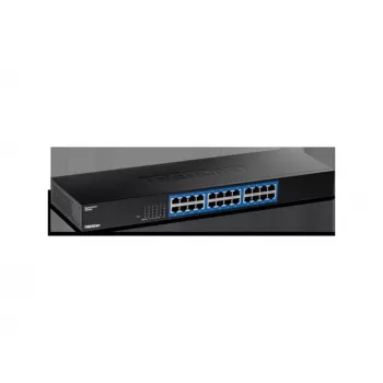 TRENDnet 24 prievadų Gigabit jungiklis TEG-S25, 24 x Gigabit RJ-45, 48 Gbps perjungimo talpa, be ventiliatoriaus, metalinis korpusas, vidinis maitinimas