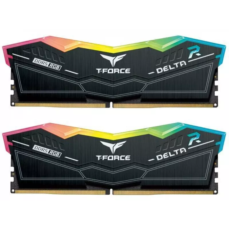Teamgroup Delta RGB 32 GB (2x 16 GB) DDR5-6000 CL30 atminties rinkinys, juodas