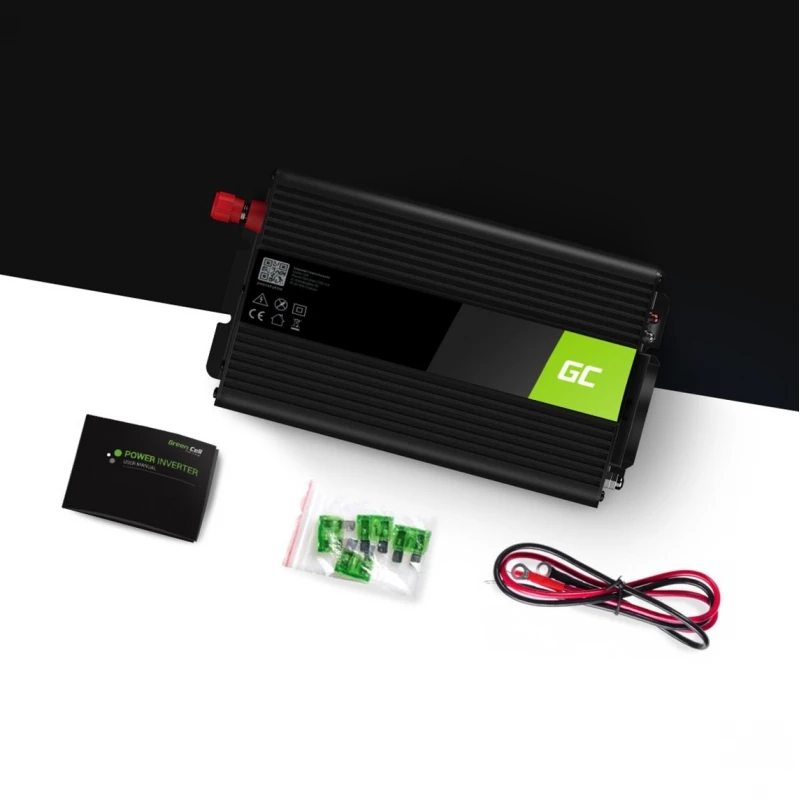 Green Cell INV18 keitiklis nuolatinė įtampa į kintamąją 24 V → 230 V, 1000 W