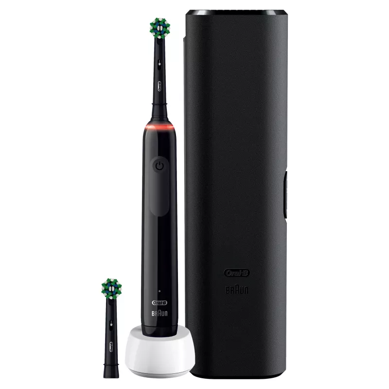 Oral-B Pro 3 3500 suaugusiųjų sukamoji dantų šepetėlis juodas