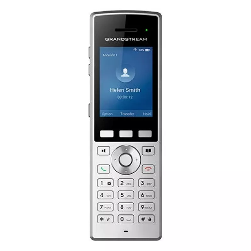 Grandstream Networks WP822 belaidis IP telefonas juodas, sidabrinis 2 linijos LCD Wi-Fi
