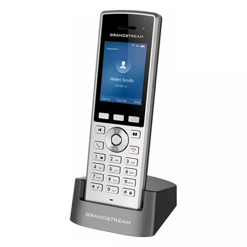 Grandstream Networks WP822 belaidis IP telefonas juodas, sidabrinis 2 linijos LCD Wi-Fi