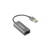 Natec Cricket NNC-1924 USB 3.0 Type-A į RJ45 Ethernet adapteris, 1000 Mbit/s, 15 cm kabelis, juodas