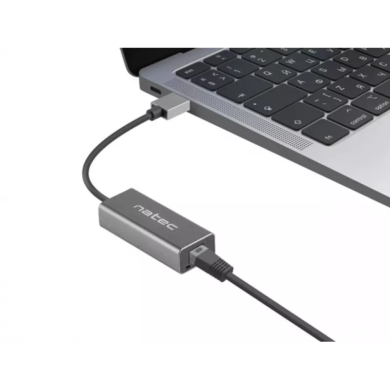 Natec Cricket NNC-1924 USB 3.0 Type-A į RJ45 Ethernet adapteris, 1000 Mbit/s, 15 cm kabelis, juodas