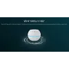 Shelly H&T – belaidis temperatūros ir drėgmės jutiklis, WiFi, kompaktiškas, išmanus namų automatikai, juodos spalvos