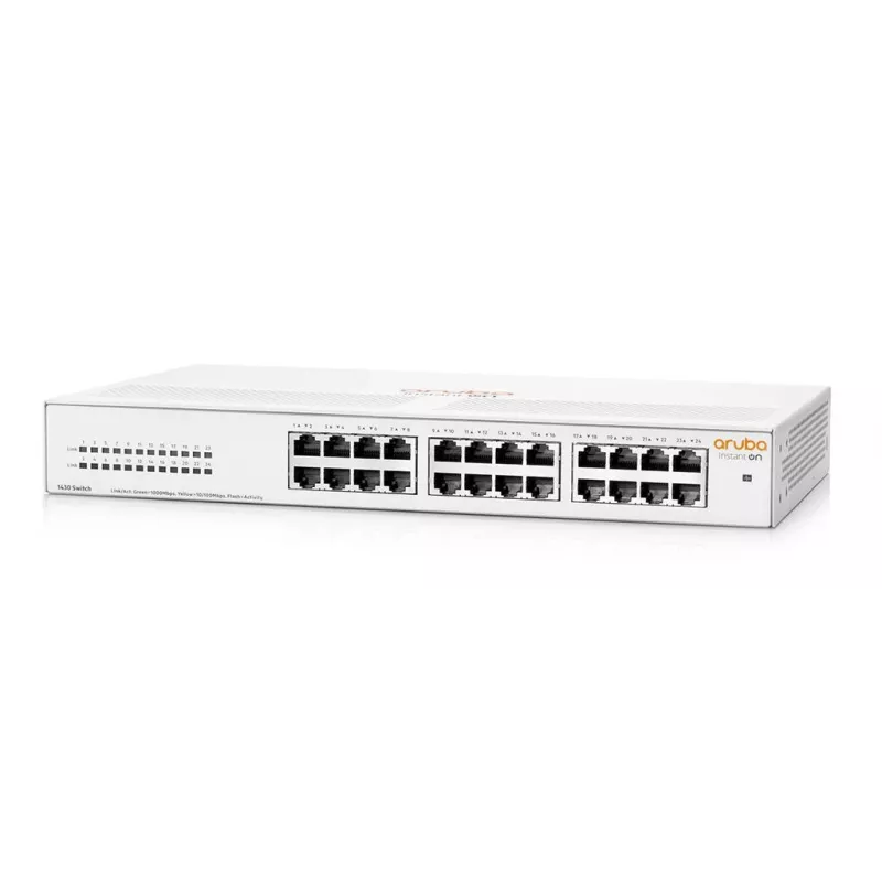 HPE Aruba Networking Aruba Instant On 1430 24G nevaldomas L2 Gigabit Ethernet (10/100/1000) jungiklis 1U baltas