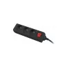 Lanberg PS1-03E-0150-BK Prailginimo laidas (1,5 m, juodas)