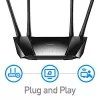 Cudy LT400 belaidis maršrutizatorius 4G LTE, 300 Mbps, 2,4 GHz, Fast Ethernet, juodas