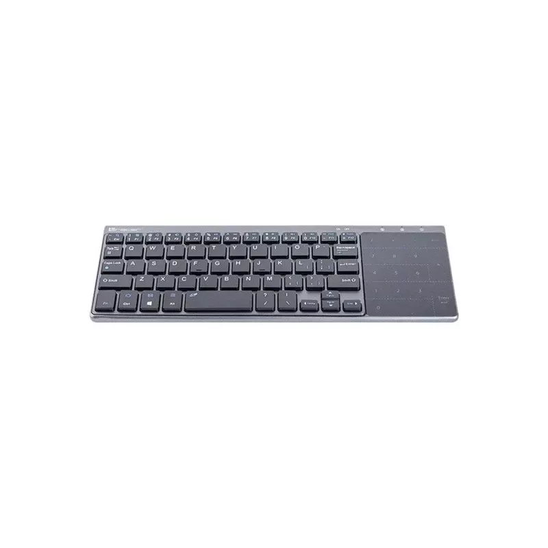 Belaidis RF pilno dydžio klaviatūra TRACER TRAKLA46934, QWERTY anglų, 2,4 GHz Nano imtuvas, membraninė, juoda/pilka