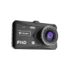 Automobilinis vaizdo registratorius TRACER 4TS Full HD dviejų kamerų, 2 MP priekinė, 0.4 MP salono, 140°/60° kampai, 4 colių IPS ekranas, 150 mAh baterija, aliumininis korpusas, parkavimo pagalba