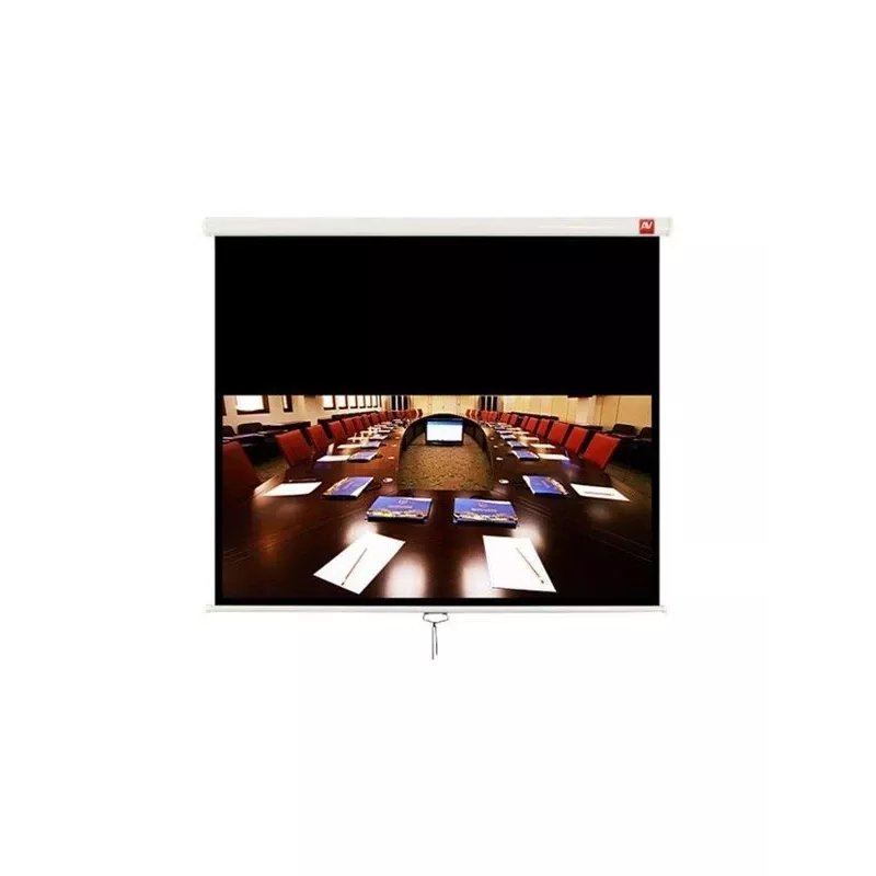 Avtek Cinema 200 1EVS37 rankiniu būdu nuleidžiamas sieninis projekcinis ekranas 88" (224 cm), 16:9, 190 x 107 cm, matinė balta danga