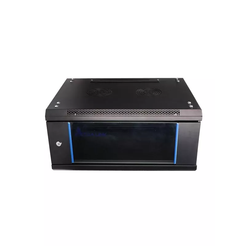 Sieninis tinklo spintos korpusas Extralink 4U 600x600 Juodas