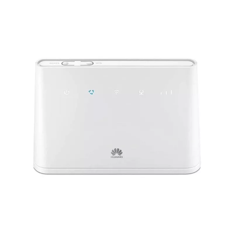 Belaidis stalinis maršrutizatorius HUAWEI B311-221 Vienos juostos 2.4 GHz Wi‑Fi 4 (802.11n), Gigabit Ethernet, 4G LTE, SIM lizdas, RJ-11, 12V 1A, baltas