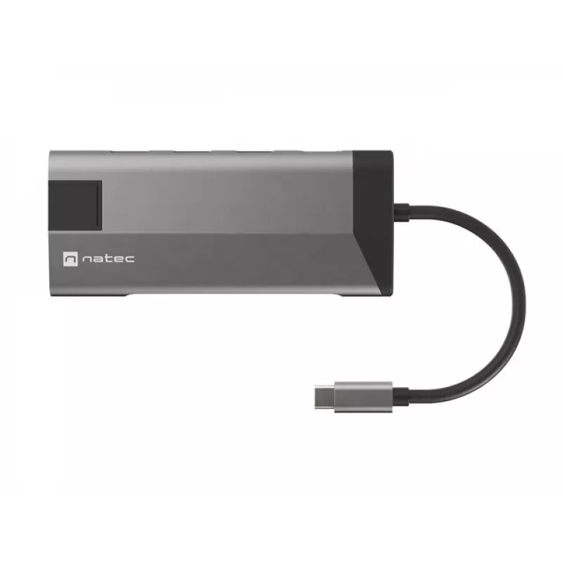 NATEC Fowler Plus USB Type-C juodai pilkas MicroSD SD centras