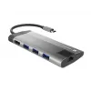 NATEC Fowler Plus USB Type-C juodai pilkas MicroSD SD centras