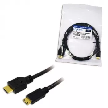 LogiLink CH0022 HDMI kabelis 1,5 m, HDMI A tipo (standartinis) į HDMI C tipo (mikro)