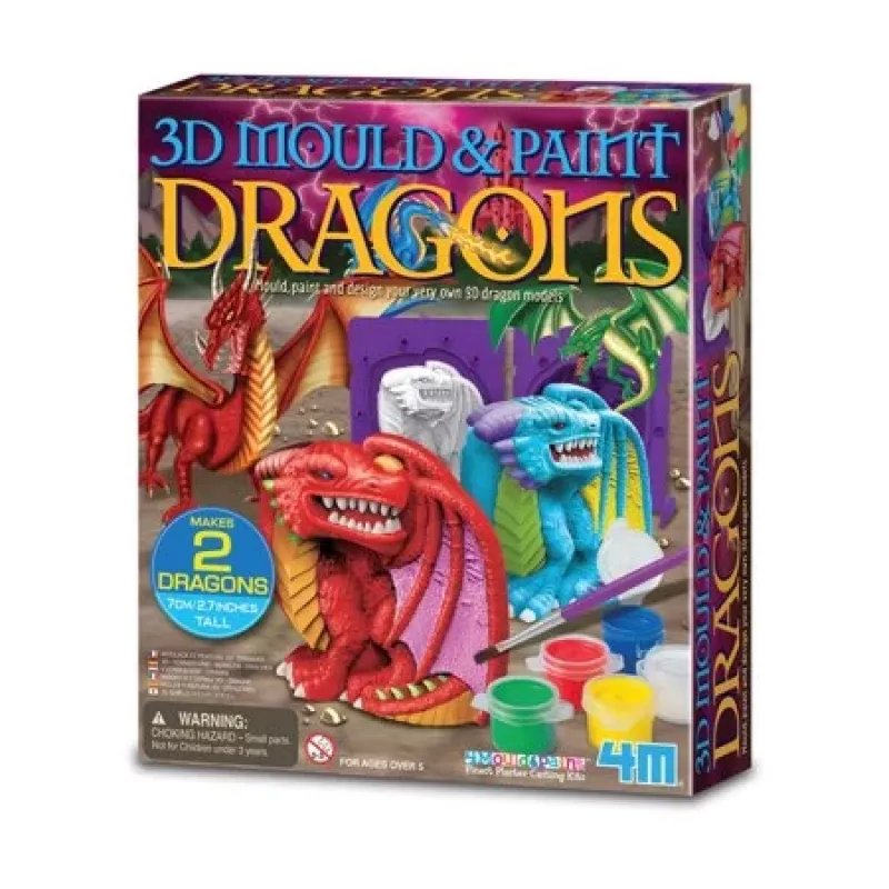 Kūrybinis rinkinys Mould & Paint - Drakonas