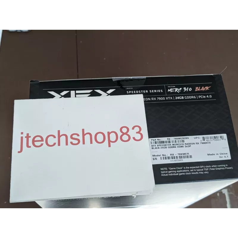 Vaizdo plokštė XFX Radeon RX 7900 XTX 24 GB GDDR6, PCIe 4.0, 384 bitų, 355 W, 3 ventiliatoriai