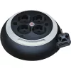 Comfort-Line Mini kabelio ritė CL-S 4 kryptys (juoda/balta, 3 m)