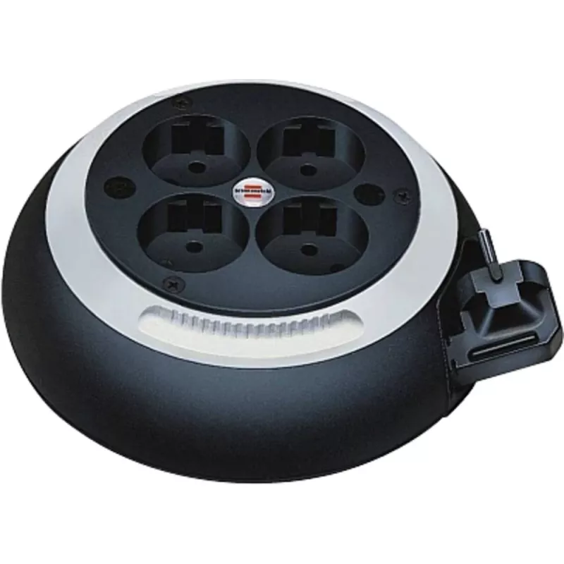Comfort-Line Mini kabelio ritė CL-S 4 kryptys (juoda/balta, 3 m)