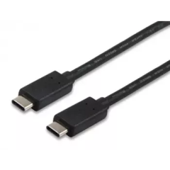 Equip USB 2.0 Type C laidas, 1 m, USB C, USB C, USB 2.0, Kištukas/Kištukas, Juodas